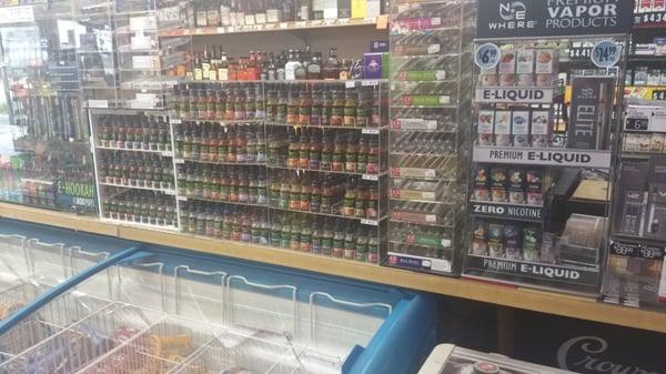 Big selection on vape liquid