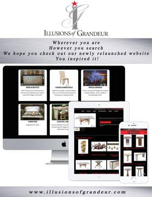 Illusions of Grandeur is proud to announce our newly relaunched website! Take a peek at the rental section and more! Illusionsofgrandeur.com