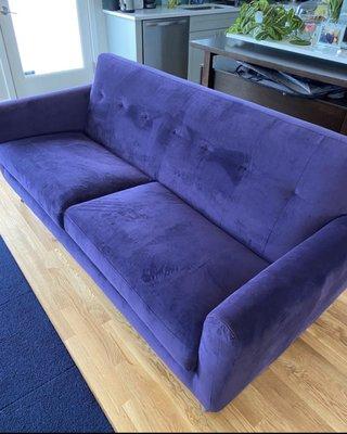 Finished sofa