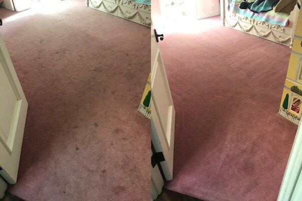 This client was going to replace the carpet, and this is what we did with it!