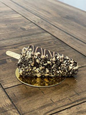 Hazelnut Praline Cheesecake on a stick