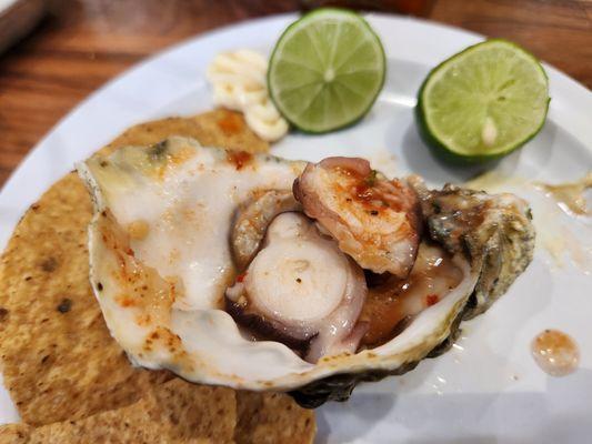 Baked oyster: $5(?)