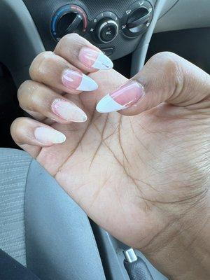 HORRIBLE NAILS from a nail tech w/ a HORRIBLE ATTITUDE!