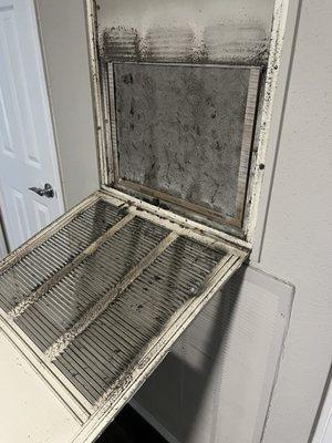 Air filter to AC unit