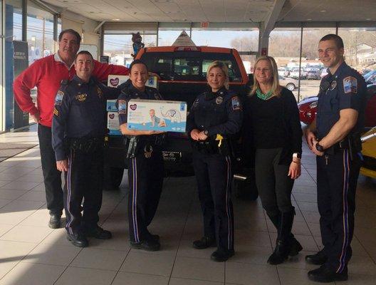 OSPD paid us a visit to pick up our diaper donation. Thanks for everything you do to help our community!