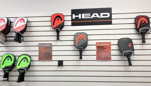 Our pro shop offers a full range of paddles and pickleballs.