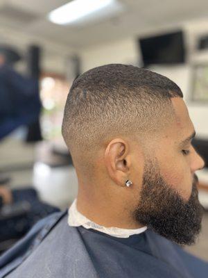 Medium bald fade