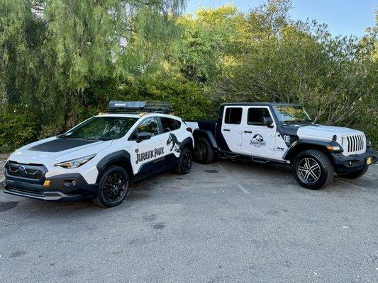 Did the jeep a few years back and now they added to their fleet. We keep all our files and can repeat vinyl decals and wraps years later.