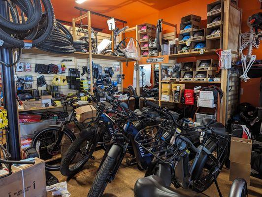 Some of the selection of bikes. More gear all around.