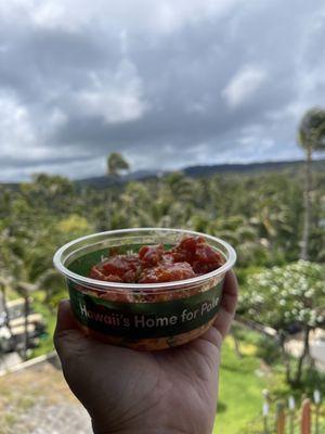 Spicy poke from Foodland. This was $8.25.