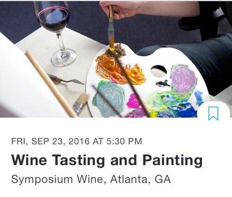 An Exclusive Wine Tasting and painting event with Hors d'oeuvres, jazz and Art Muse guest. Click link to reserve your seat.