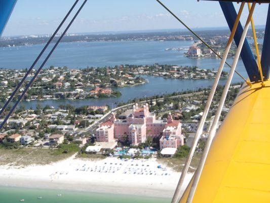 Don Cesar Hotel from the biplane