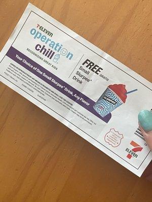 Free coupon