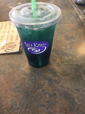 Blue raspberry Red Bull sprinter