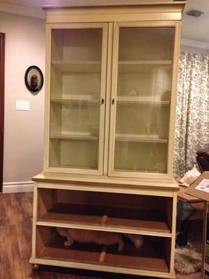 Great deal in this cute hutch with wheels....just bought this yesterday 10/3/13