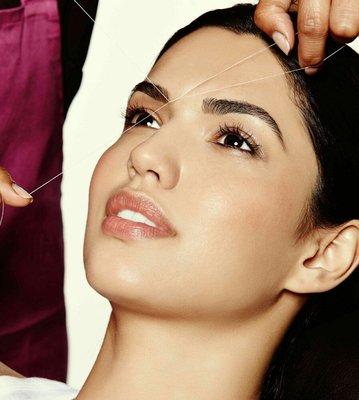 Save 27% Off on Full Face threading  ( hair removal), pay Only $25.00; Eyebrows Threading is included.