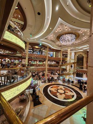 Main lobby of the Regal Princess