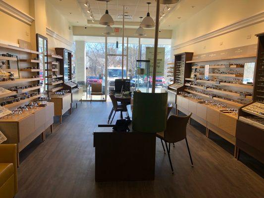 At Eye Care Optics, enjoy our comfortable seating  while you discuss your eye care needs with our staff.