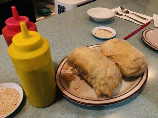 Biggest egg rolls you'll ever see!