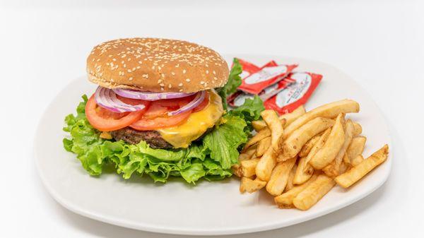 Hamburger with Fries