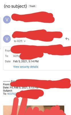 Tmobile employee, Jayson aka "lil2ft" illegally accessing my email to send himself photos he stole from my phone.