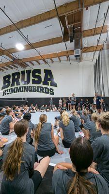 3 Time Olympic Medalists April Ross visited Brusa Volleyball