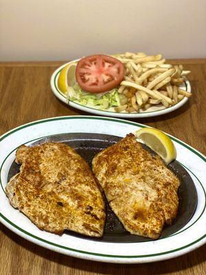 pechuga de pollo a la plancha (pan fried chicken breast)