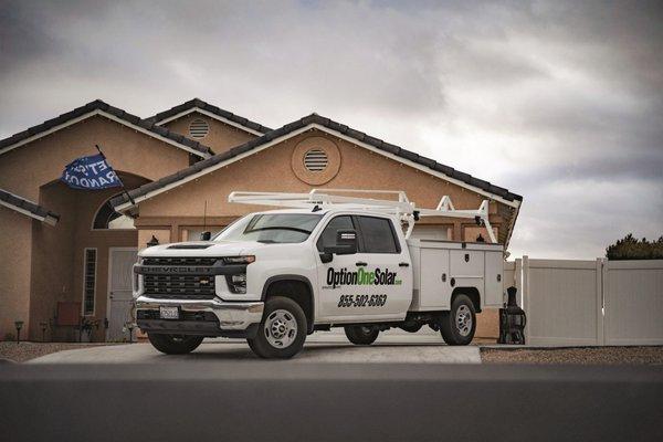 New Option One Solar Team Trucks on the move!