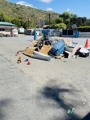 Boys and Girls club of Laguna Beach junk removal job.