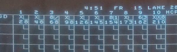 210 game with new ball from Carmen Don's.