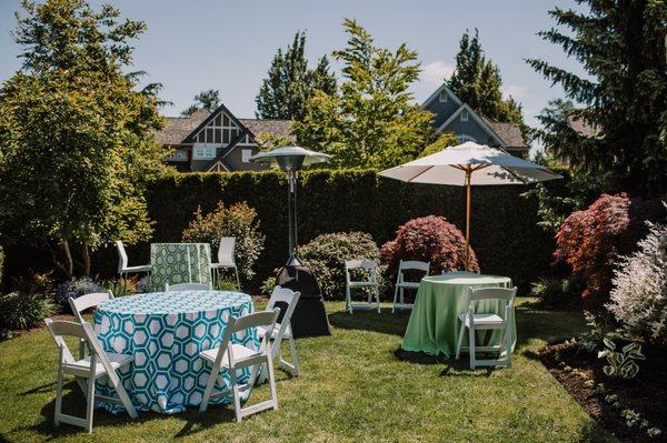 A physically distanced backyard birthday celebration!