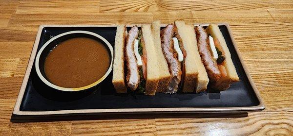 Caprese pork Katsu sandwich