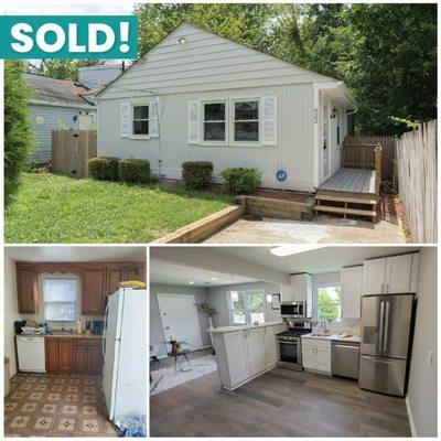 Congratulations to me of flipping this investment property in Capitol Heights MD!