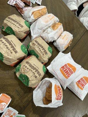 $22 Ultimate Bundle - Two Whoppers, Two Original Chicken Sandwiches and two 8 piece chicken nuggets. Perfectly made and fresh!