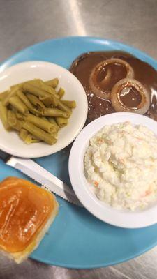 Hamburger Steak dinner