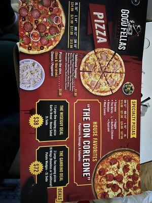 Pretty comparable prices for pizza