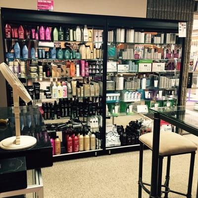 We use and recommend Redken, Dermalogica, and Bare Escential (bareMinerals) Makeup. We also carry Advocare nutritional products.