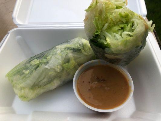 Fresh spring rolls with Deep Fried Tofu