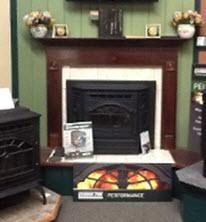 Wood pellet stoves and fireplace inserts, made by QuadraFire.