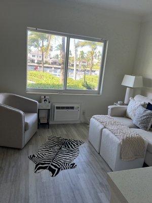 Living room with unprecedented view