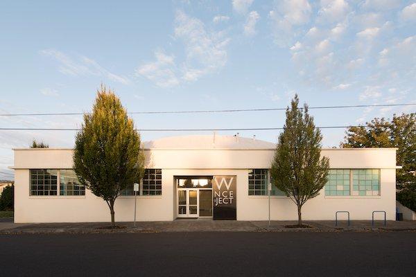 The full front of NW Dance Project's amazing 8,500 sq, ft Creative Center in the heart of Portland's vibrant inner NE area.