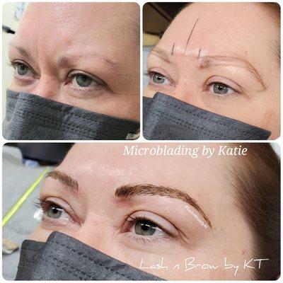 Microblading done by Katie!
Amazing Transformed Brows!!