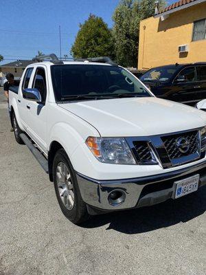 Looks like a brand new truck . They washed the inside and out