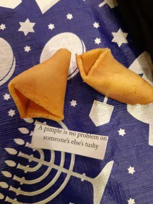 Yiddish proverbs in the fortune cookies