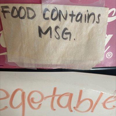 You've been warned lol I wonder if you can ask them to cook your food without MSG??