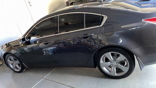 2013 Acura TL waxed after TruMotive brought it back to life