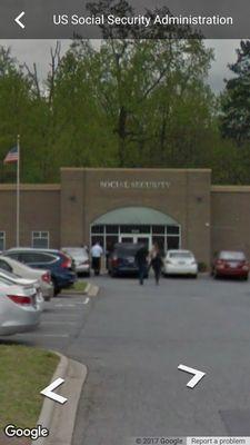 The outside of the Social Security Administration building in Concord, NC.