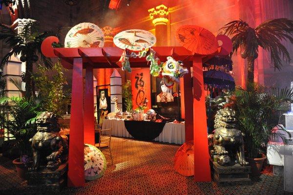 Themed International event with Eggsotic custom props and designs