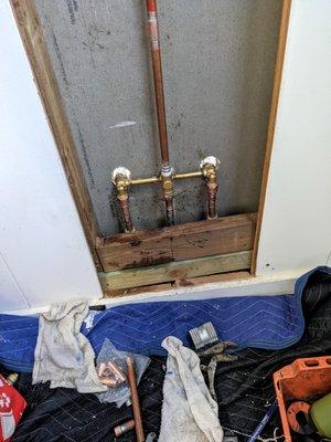 In Wall Shower Repair