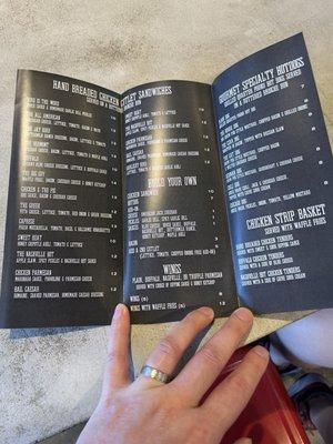 Such a big menu